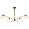 LUCEA PETOS 4-Light Linear Gold Chandelier