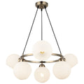 LUCEA RAMELLA 6-Light Antique Lacquer Chandelier