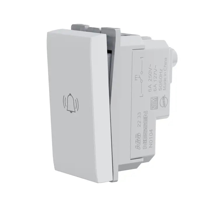 Push-Button SP with Bell Symbol – 1-Gang 1M (NO)