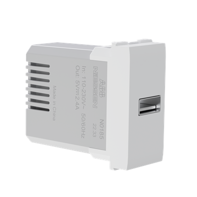 USB-A Charger 12W 1-Gang – 1M
