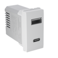 USB-A + USB-C Dual Charger 20W – 1M
