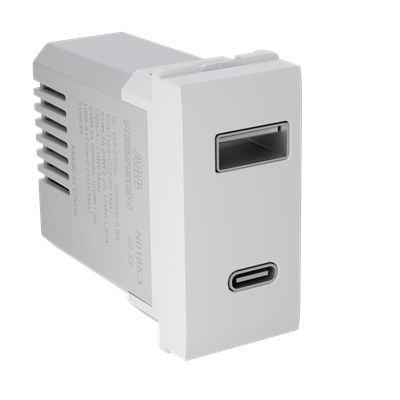 USB-A + USB-C Dual Charger 20W – 1M
