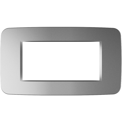 ABB Wide Frame Silver – (3, 4 & 7 Modules)