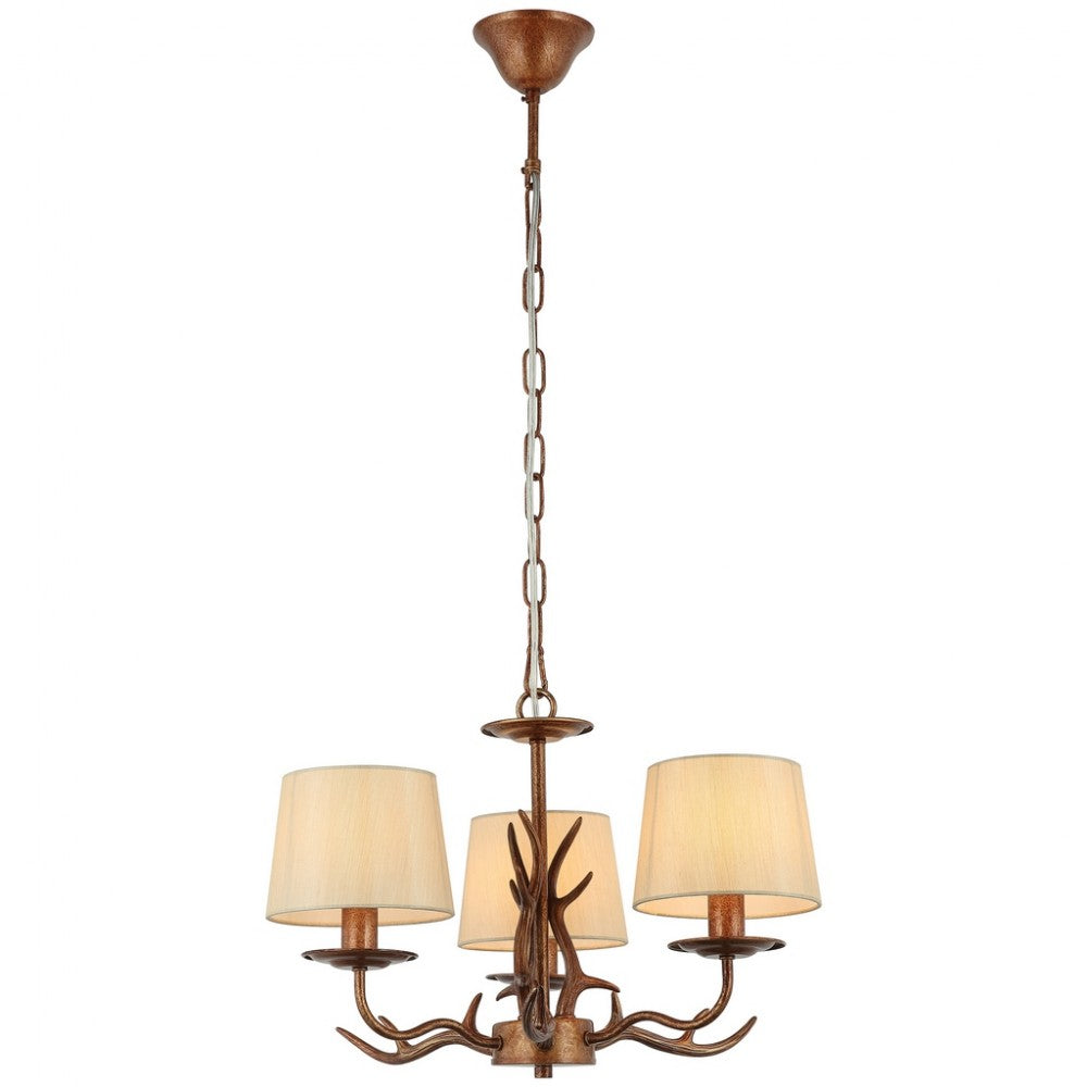 LUCEA FARIA 3-Light Coffee Chandelier